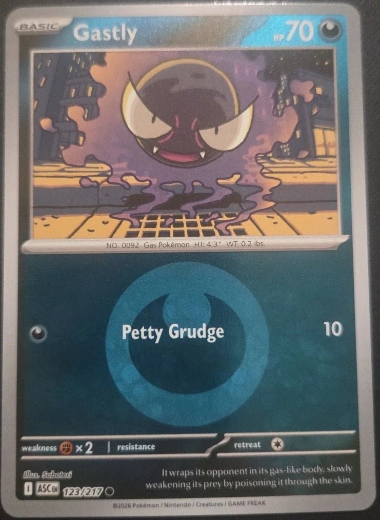 Gastly - 123/217 (Energy Symbol Pattern) - ME: Ascended Heroes (ASC) by SAFAQATI on MYNTED