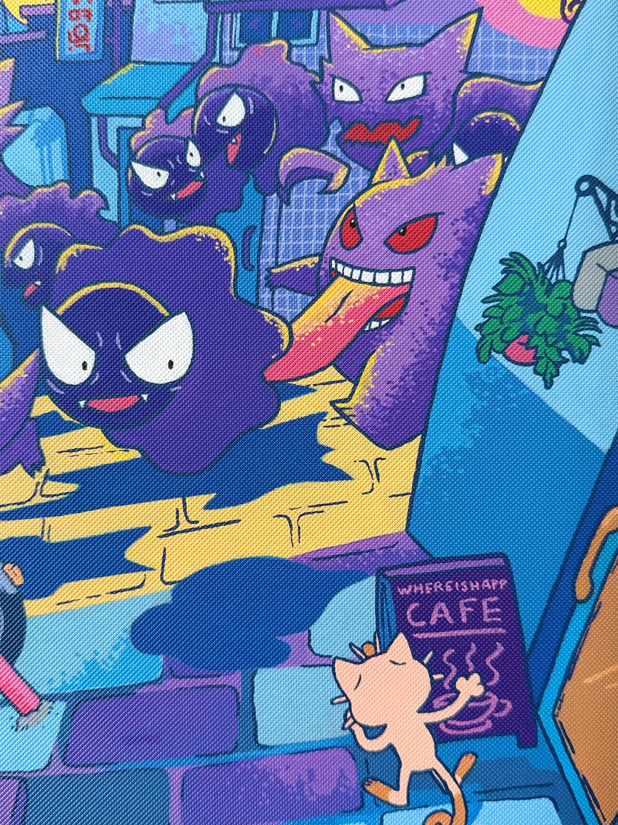 Gastly Illustration Rare - Hand-painted VaultX Binder by Happ's Shop on MYNTED
