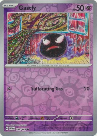 Gastly SV: 151 Common • 092/165 Reverse Holofoil by Shark Pop Culture on MYNTED