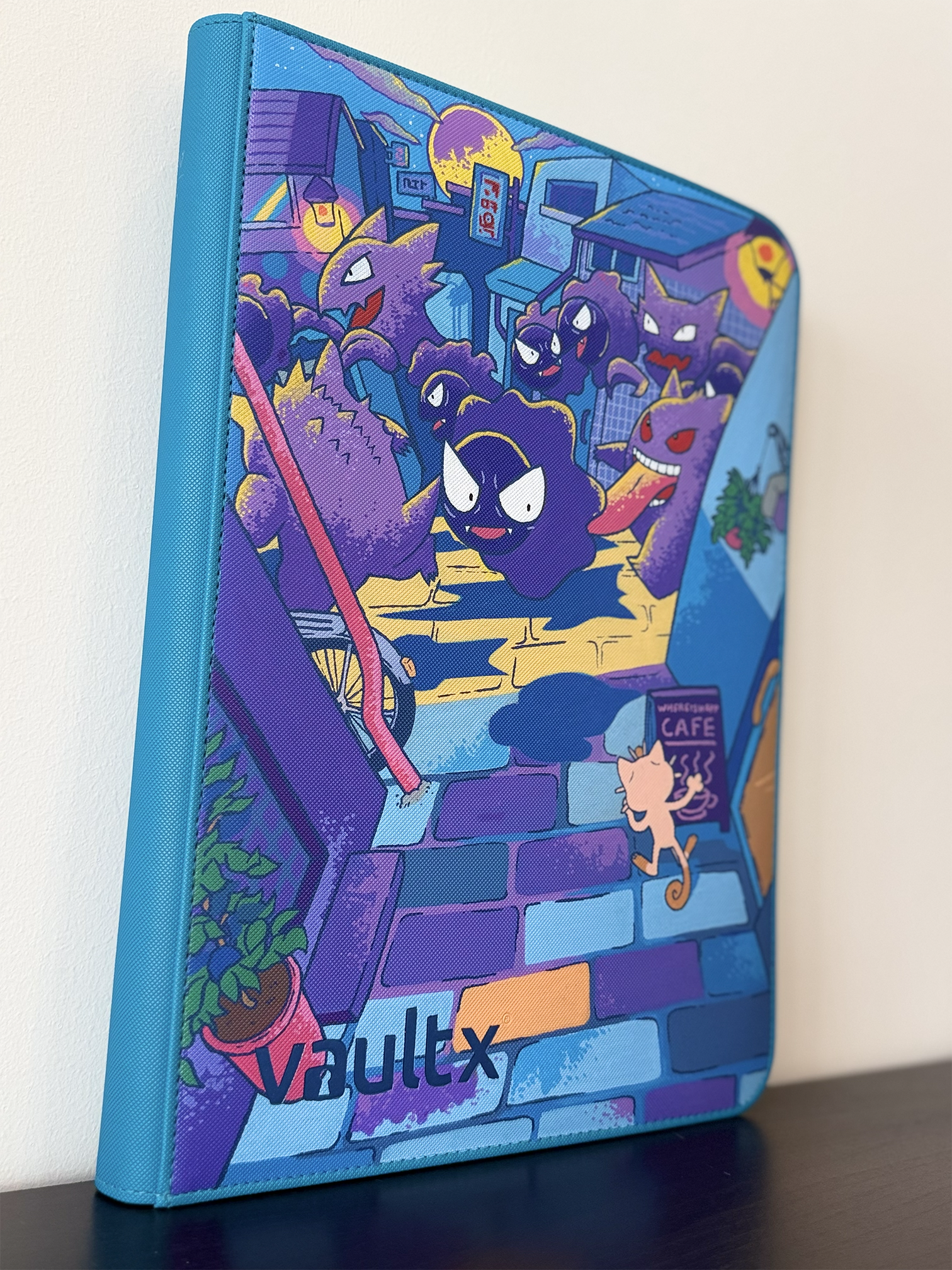 Gastly Illustration Rare - Hand-painted VaultX Binder