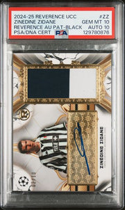 GEM MT 10 / AUTO 10 ZINEDINE ZIDANE REVERANCE PATCH /10 by Wax To Slabs on MYNTED