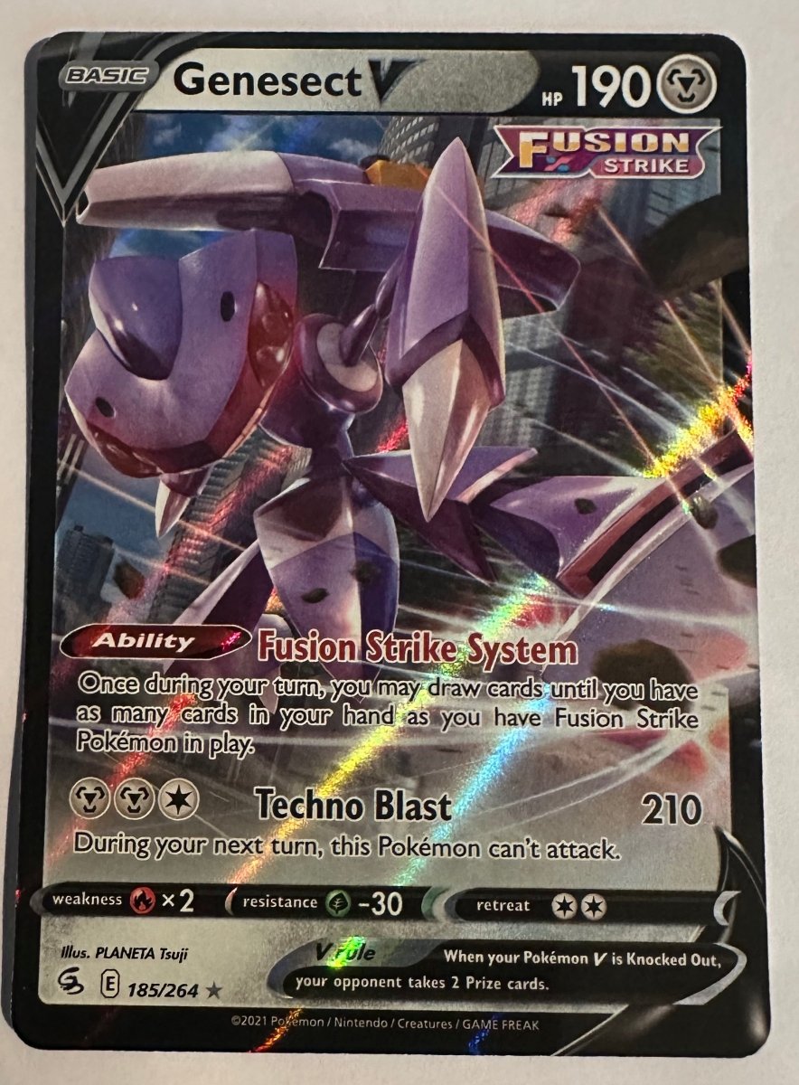 Genesect V 185/264 Fusion Strike Holo Ultra Rare SWSH08 by Coolectibles on MYNTED
