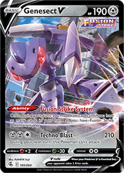 Genesect V 185/264 Fusion Strike Holo Ultra Rare SWSH08 by Coolectibles on MYNTED
