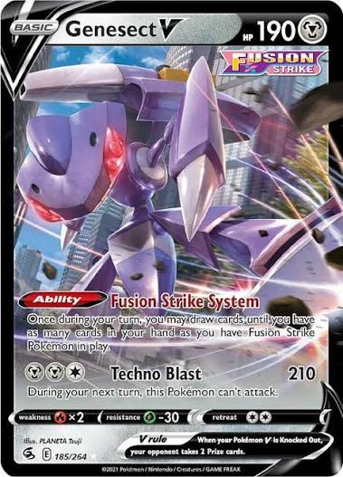Genesect V Fusion Strike 185/264 by ISB Collector on MYNTED
