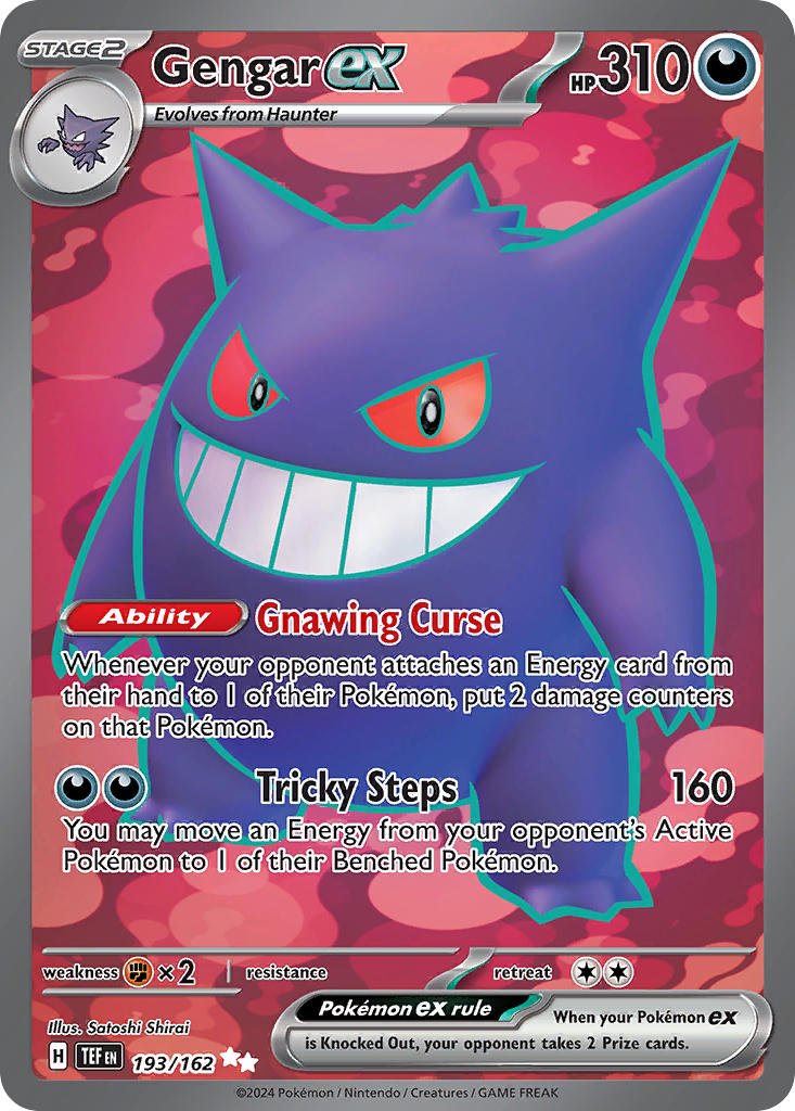 Gengar ex · 193/162 · Temporal Forces (TEF) by PokeMarsi on MYNTED