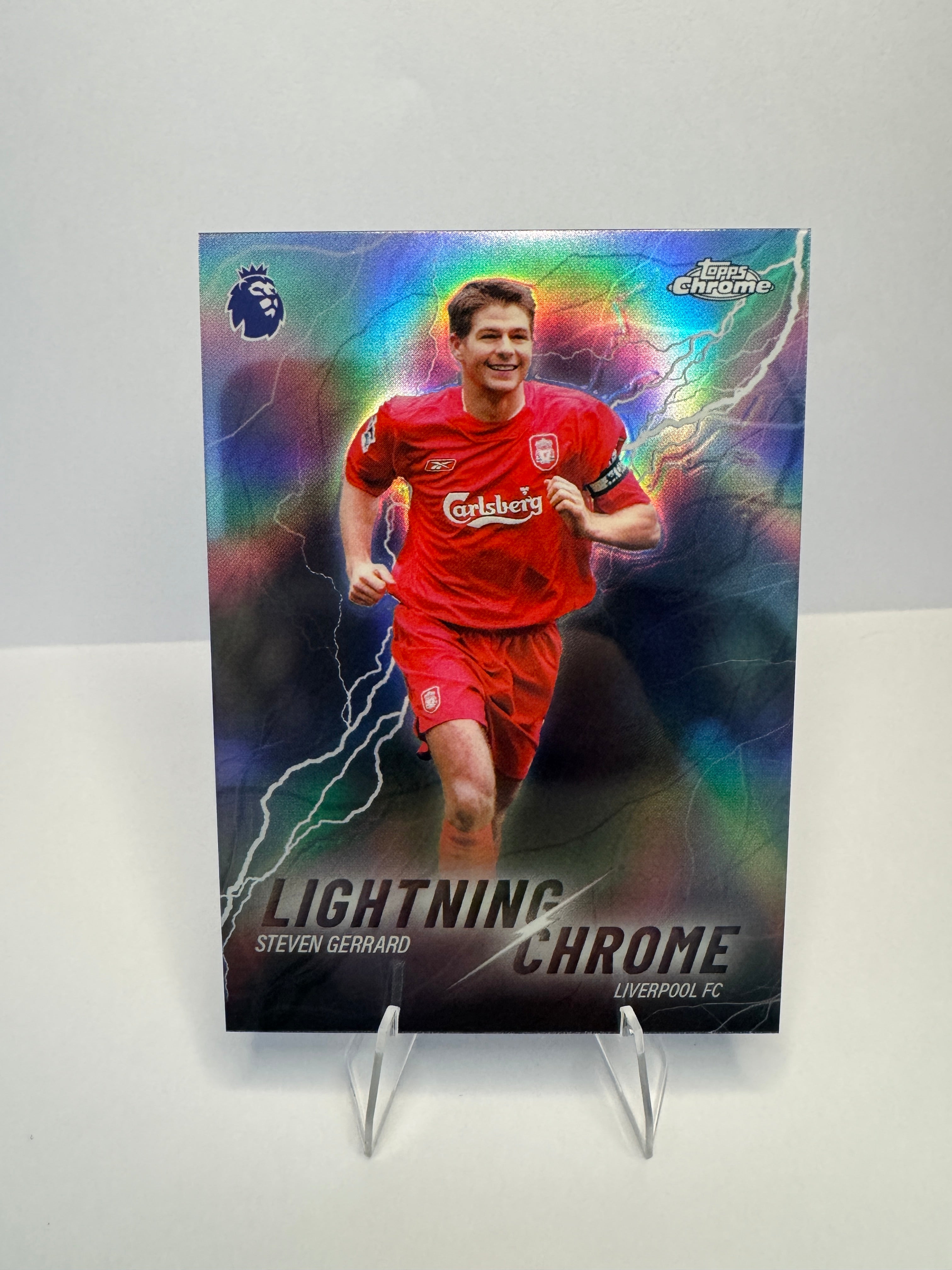 Steven Gerrard LC-26 Lightning Chrome — 2026 Topps Chrome Premier League — Liverpool FC