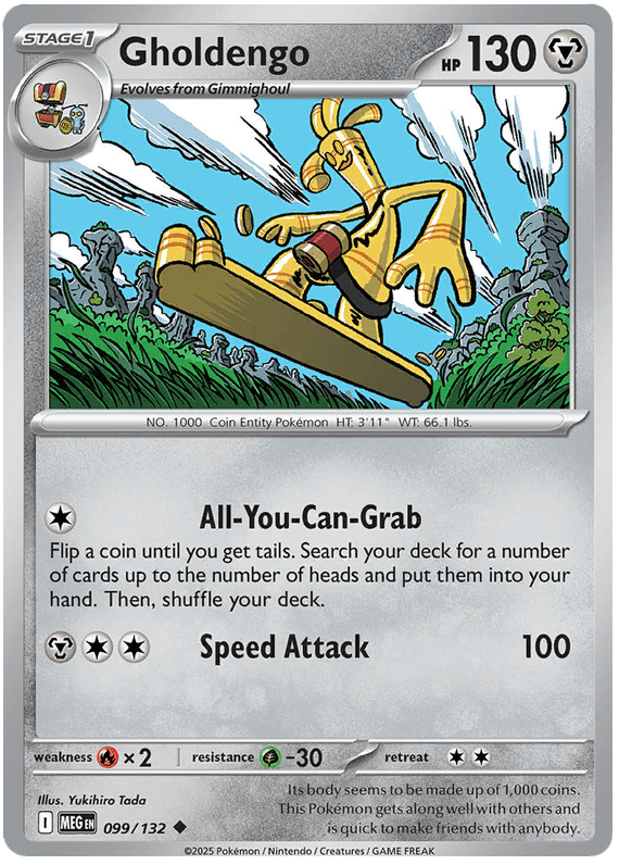 Gholdengo 099/132 Uncommon | Mega Evolution by Worth the XP on MYNTED