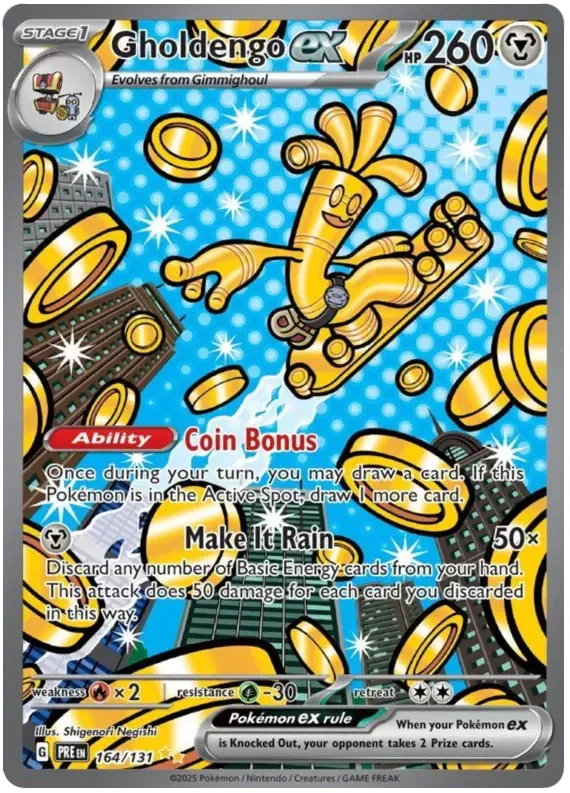 Gholdengo Ex 164/131 - Prismatic Evolutions - Special Illustration Rare by Light Collectibles on MYNTED