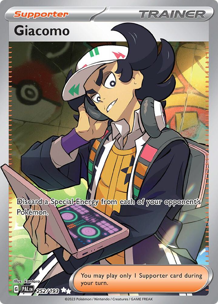 Giacomo SV02 PAL Paldea Evolved Giacomo Full Art 252 by Apex Cards on MYNTED