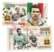 Gianluidgi Buffon 100 000 Lira UNCB banknote by UNCB on MYNTED