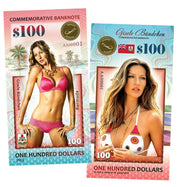 Gisele Bundchen 100 Dollars UNCB banknote by UNCB on MYNTED