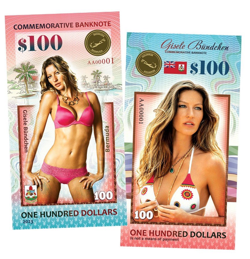 Gisele Bundchen 100 Dollars UNCB banknote by UNCB on MYNTED