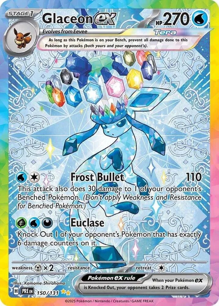 Glaceon Ex 150/131 - Prismatic Evolutions - Special Illustration Rare by Light Collectibles on MYNTED