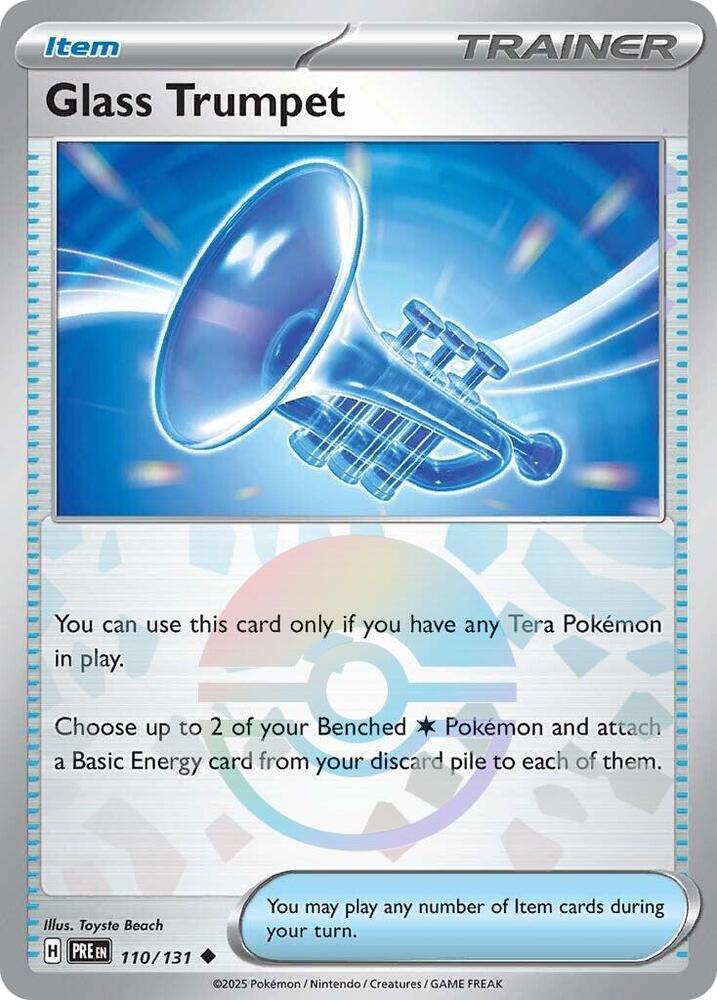 Glass Trumpet - 110/131 (Poke Ball Pattern) - SV: Prismatic Evolutions (PRE) by SAFAQATI on MYNTED