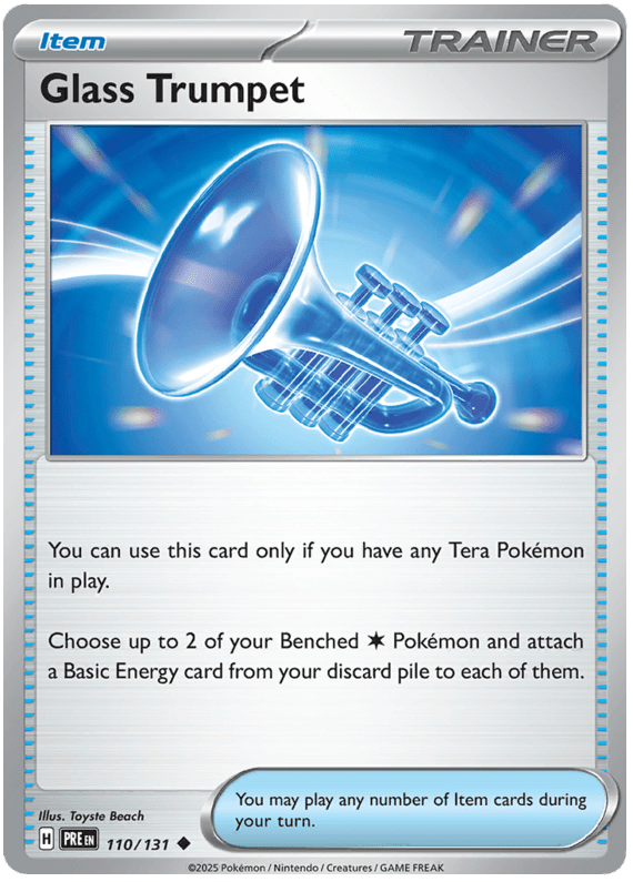 Glass Trumpet 110/131 Uncommon | Scarlet & Violet – Prismatic Evolutions by Worth the XP on MYNTED