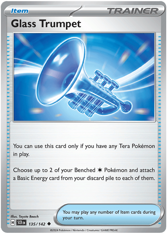 Glass Trumpet 135/142 Uncommon | Scarlet & Violet – Stellar Crown by Worth the XP on MYNTED