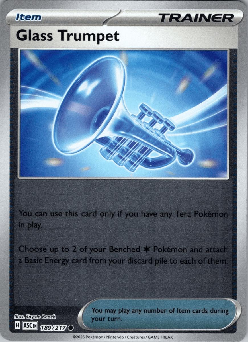 Glass Trumpet - 189/217 (Reverse Holo) - ME: Ascended Heroes (ASC) by SAFAQATI on MYNTED