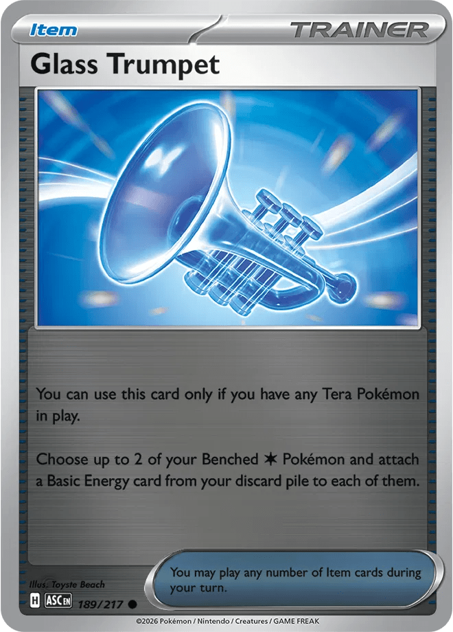 Glass Trumpet Ascended Heroes Common • 189/217 Reverse Holofoil by Shark Pop Culture on MYNTED