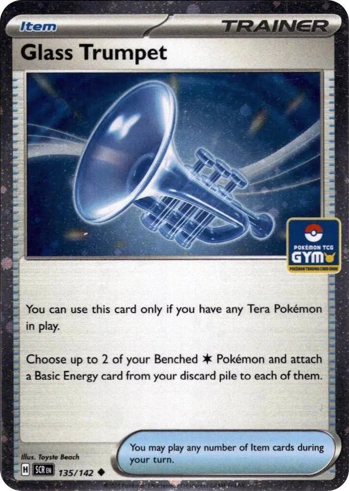 Glass Trumpet (Gym Stamp Asia Exclusive) Uncommon 135/142 by Marnie’s TCG on MYNTED
