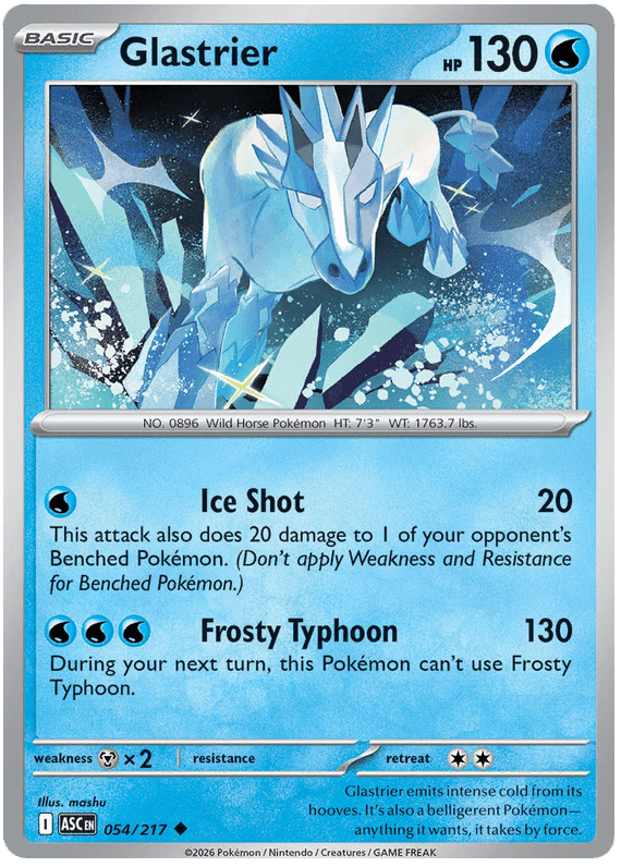 Glastrier 054/217 Uncommon | Mega Evolution – Ascended Heroes by Worth the XP on MYNTED