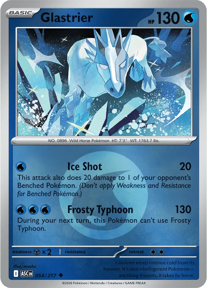 Glastrier (Energy Symbol Pattern) Ascended Heroes Uncommon 054/217 by Shark Pop Culture on MYNTED