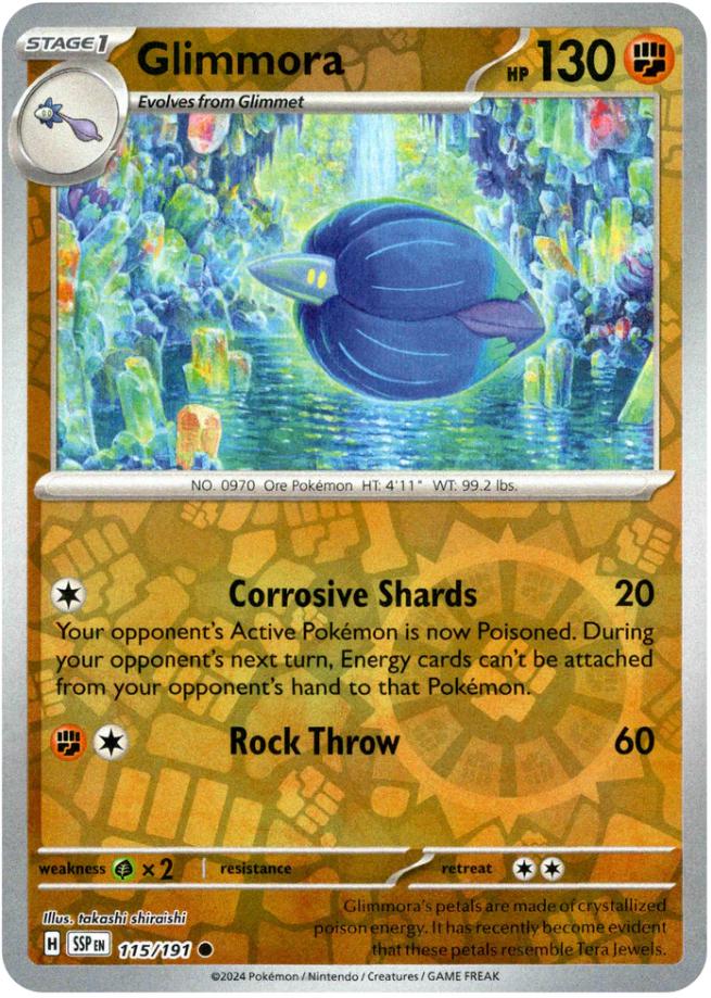 Glimmora [Reverse Holo] 115 Pokemon Surging Sparks by Moe‘s Vault on MYNTED