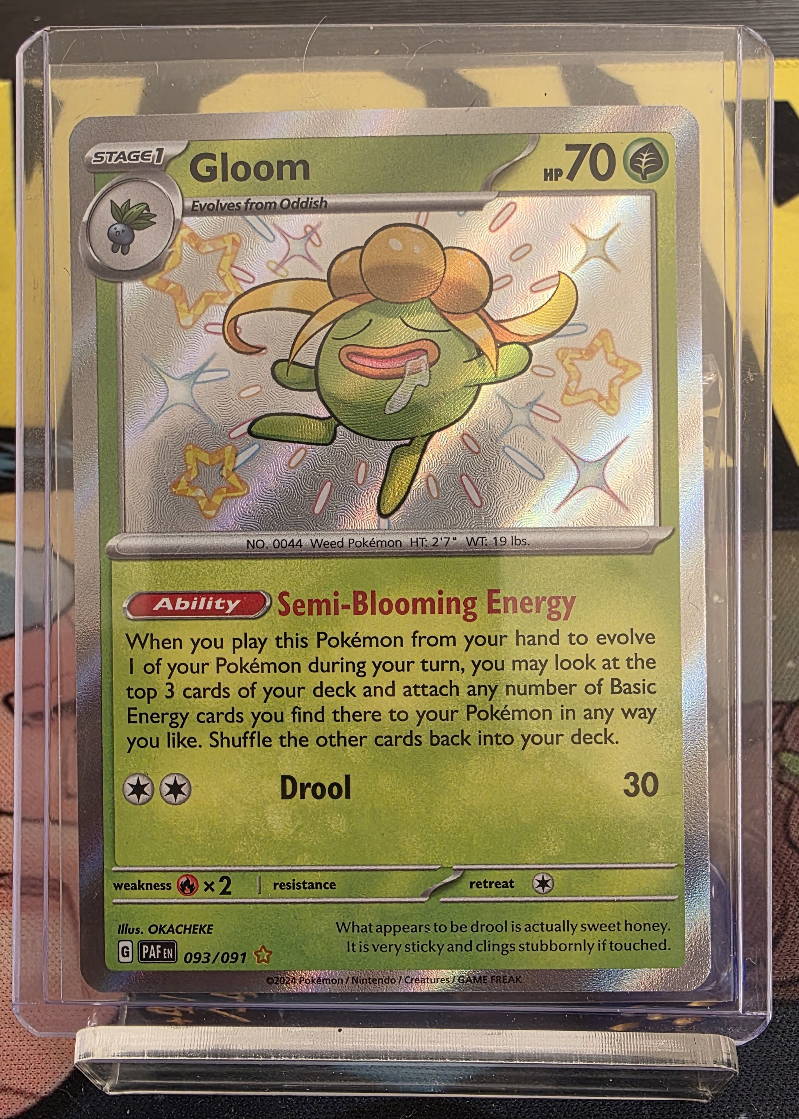 Gloom (Shiny Rare) 093/091 - Paldean Fates