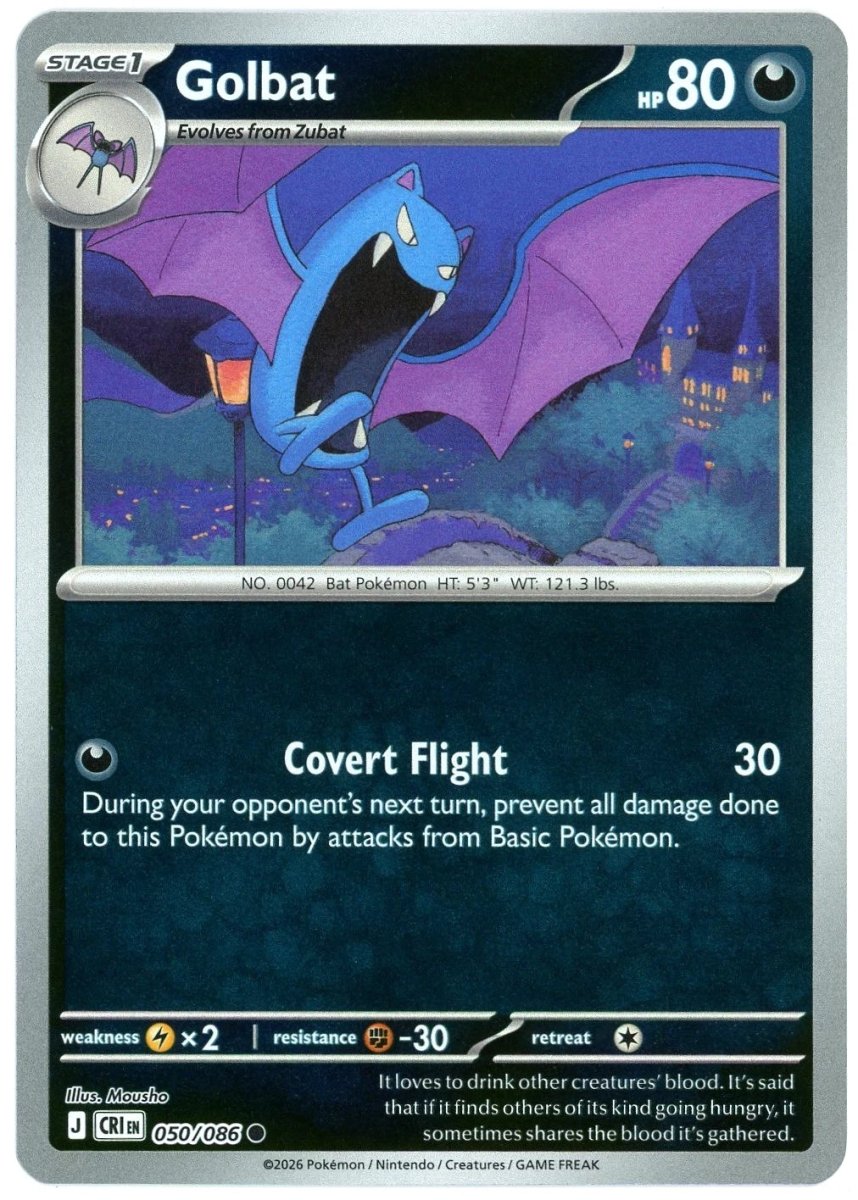 Golbat - 050/086 (Reverse Holo) - Chaos Rising (CRI) ME04 by SAFAQATI on MYNTED
