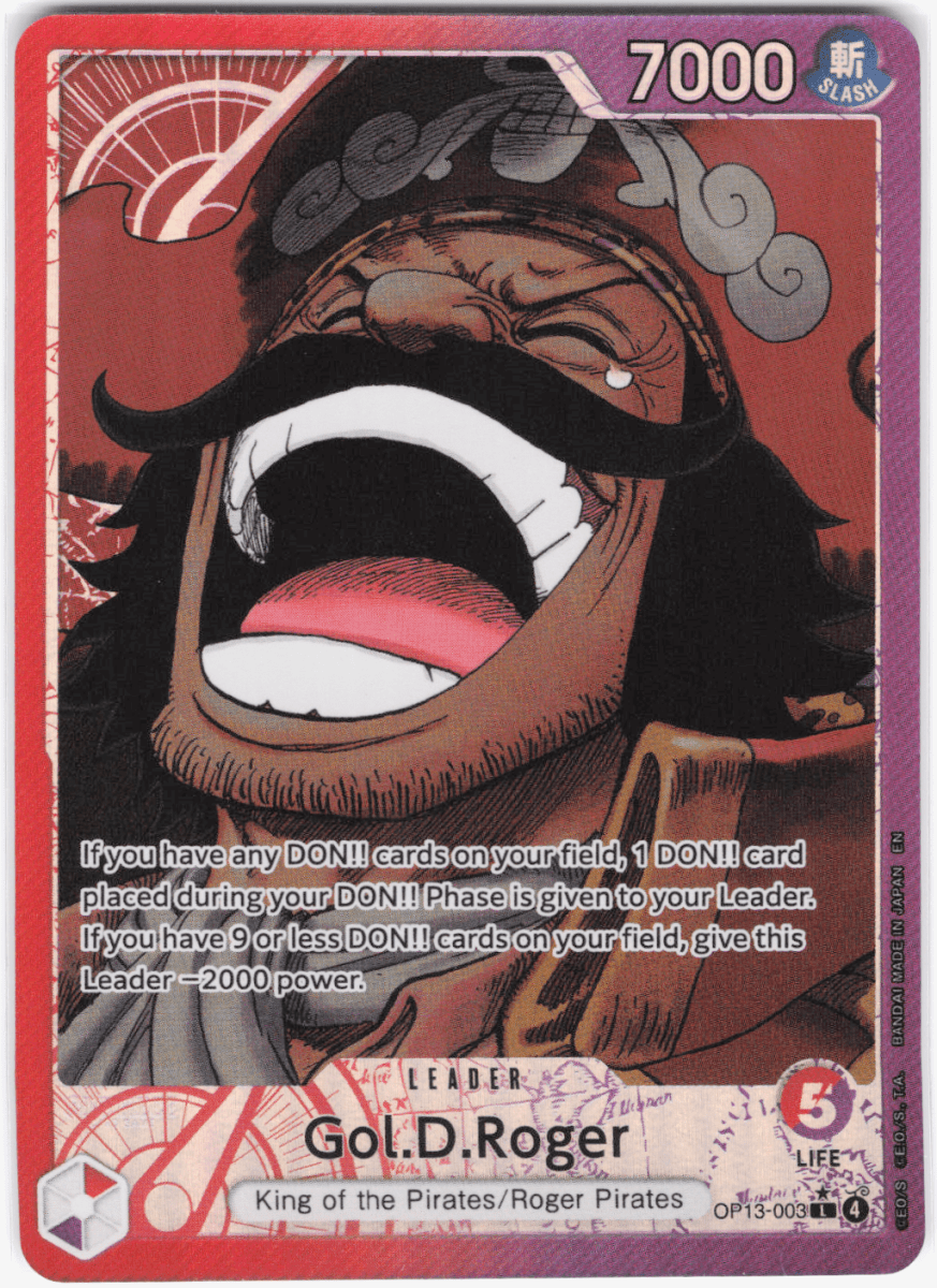 Gol.D.Roger (003) (Alternate Art) Carrying On His Will L OP13 - 003 by Schmutzfink TCG on MYNTED