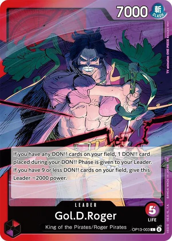 Gol.D.Roger (003) Carrying On His Will L OP13 - 003 by Schmutzfink TCG on MYNTED