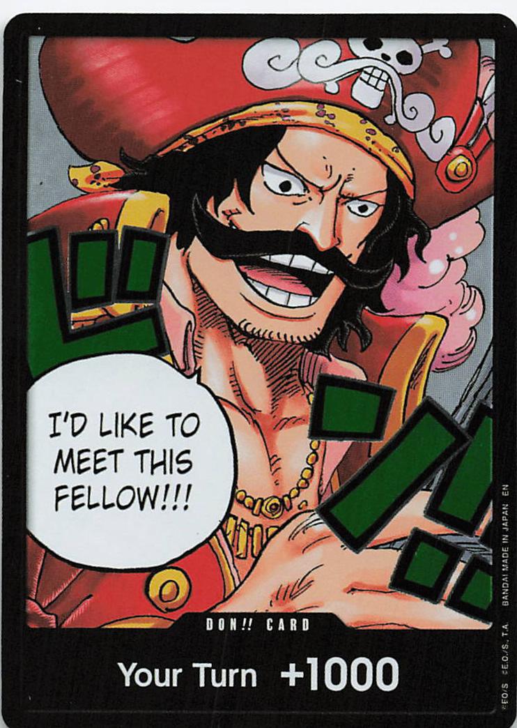 Gol.D.Roger DON!! Card OP13 Carrying on His Will One Piece Card NM/M by PokeGrails on MYNTED