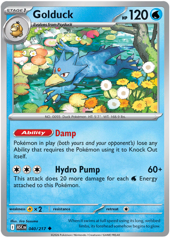 Golduck 040/217 Uncommon | Mega Evolution – Ascended Heroes by Worth the XP on MYNTED