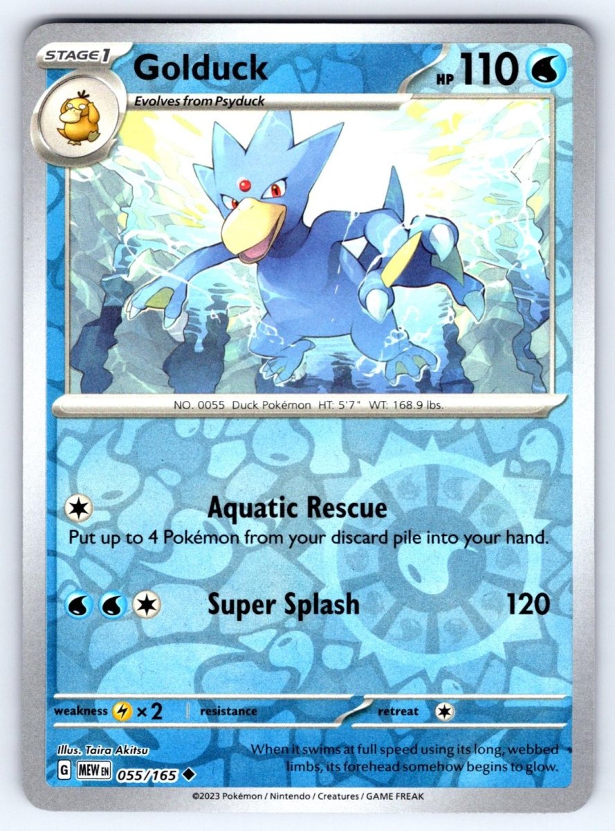 Golduck SV: 151 Uncommon • 055/165 Reverse Holofoil by Shark Pop Culture on MYNTED