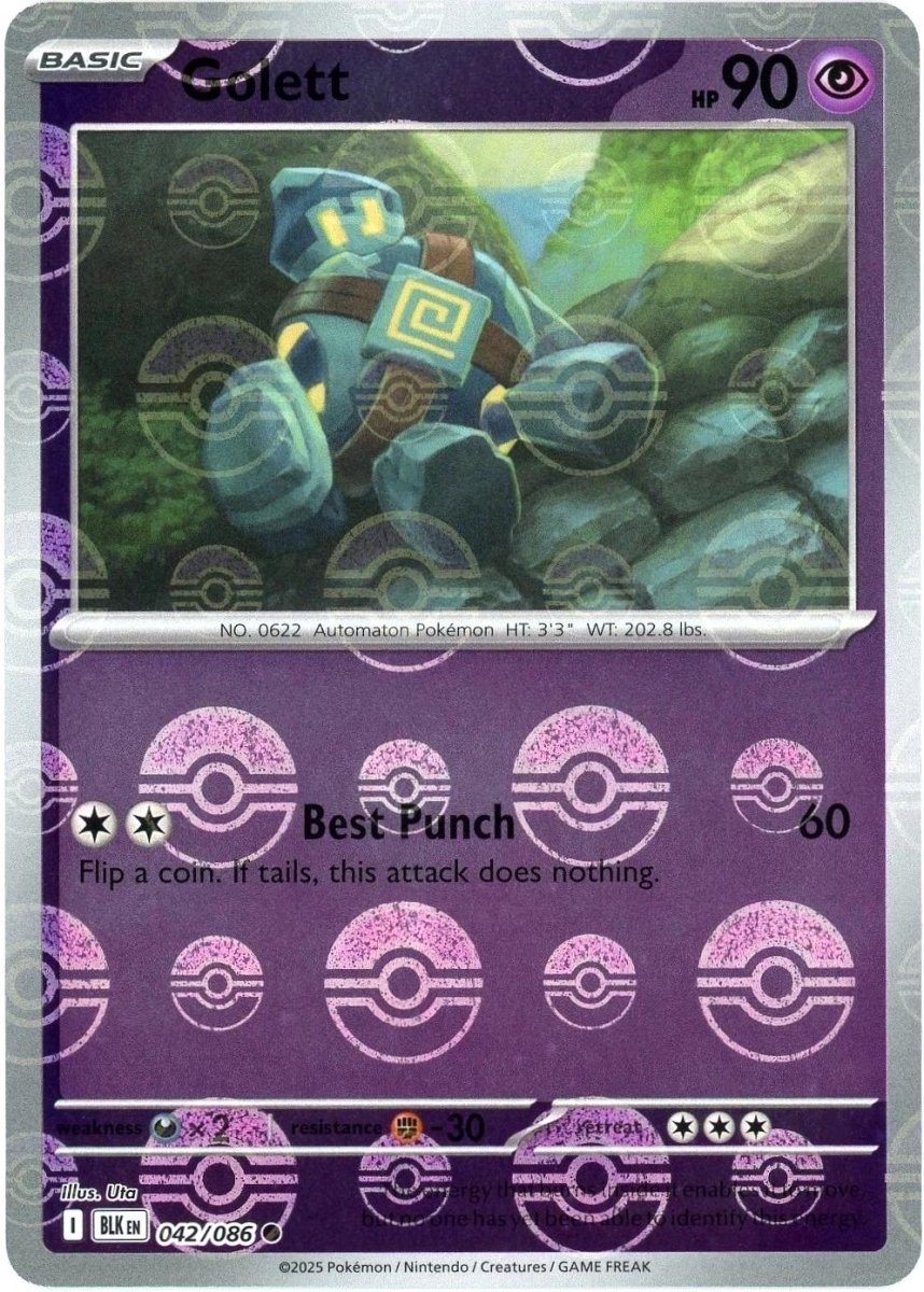 Golett - 042/086 (Poke Ball Pattern) - SV: Black Bolt (BLK) by SAFAQATI on MYNTED
