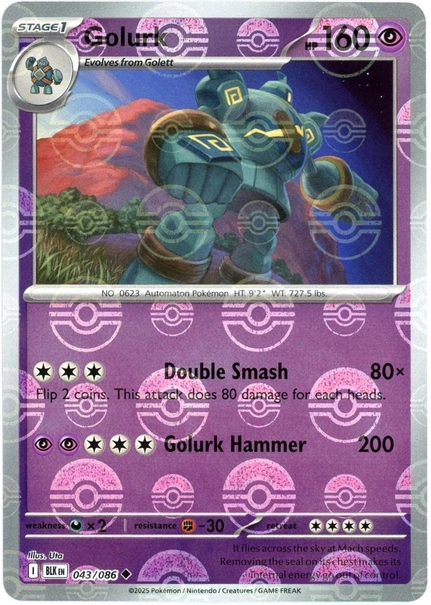 Golurk - 043/086 (Poke Ball Pattern) - SV: Black Bolt (BLK) by SAFAQATI on MYNTED