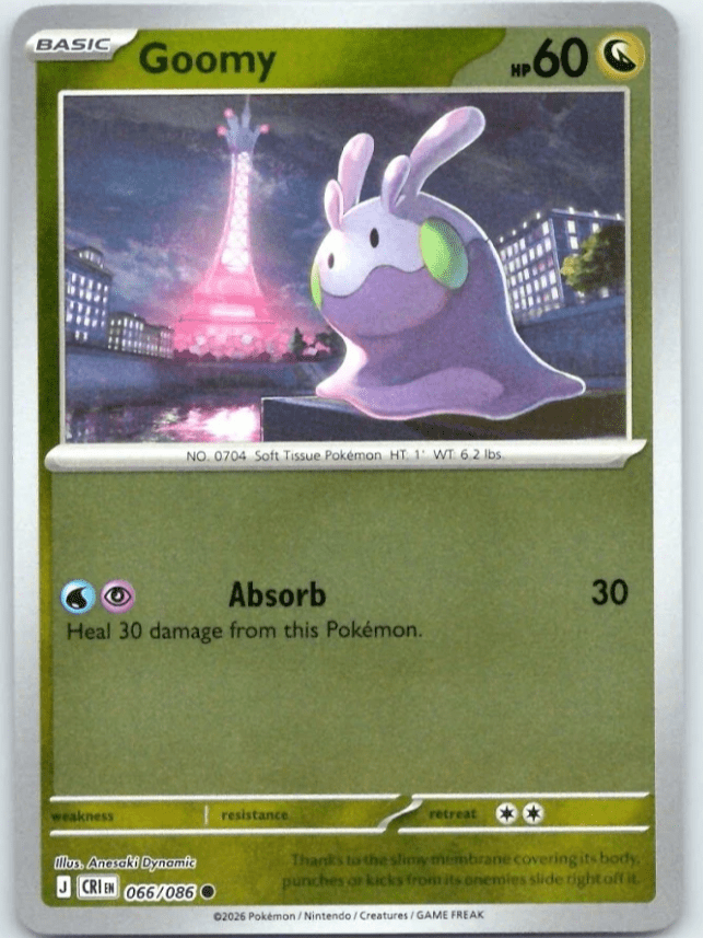 Goomy 066/086 Chaos Rising Reverse Holo by Depoga Arts on MYNTED