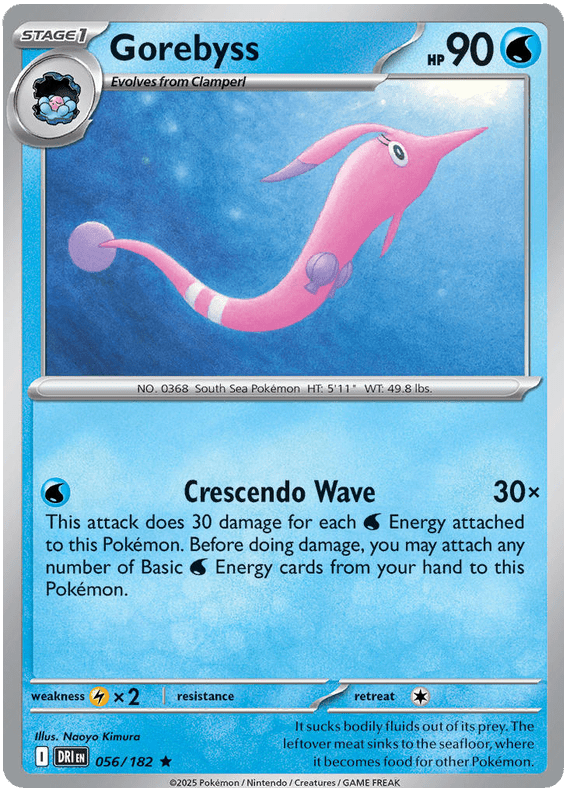 Gorebyss 056/182 Reverse Holo | Scarlet & Violet – Destined Rivals by Worth the XP on MYNTED