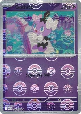 Gothita 041/086 WHT Poke Ball Pattern by The Cardboard Grind on MYNTED