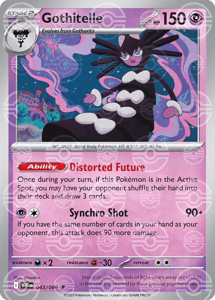 Gothitelle (Poke Ball Pattern) 043/086 (White Flare) by Mikeepulls on MYNTED