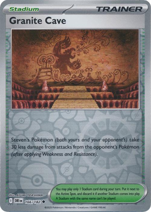 Granite Cave [Reverse Holo] 166 Pokemon Destined Rivals by Moe‘s Vault on MYNTED