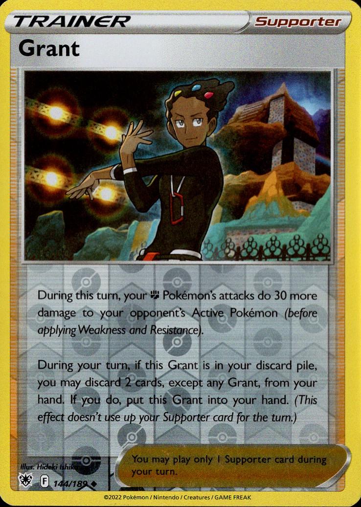 Grant [Reverse Holo] 144 Pokemon Astral Radiance by Moe‘s Vault on MYNTED