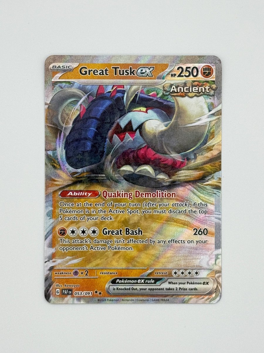 Great Tusk ex · Paldean Fates (PAF) 053 by PokeMarsi on MYNTED