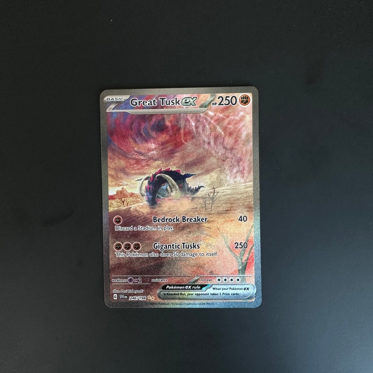Great Tusk ex Scarlet & Violet Base Set Special Illustration Rare 246/198 by The Greatest on MYNTED
