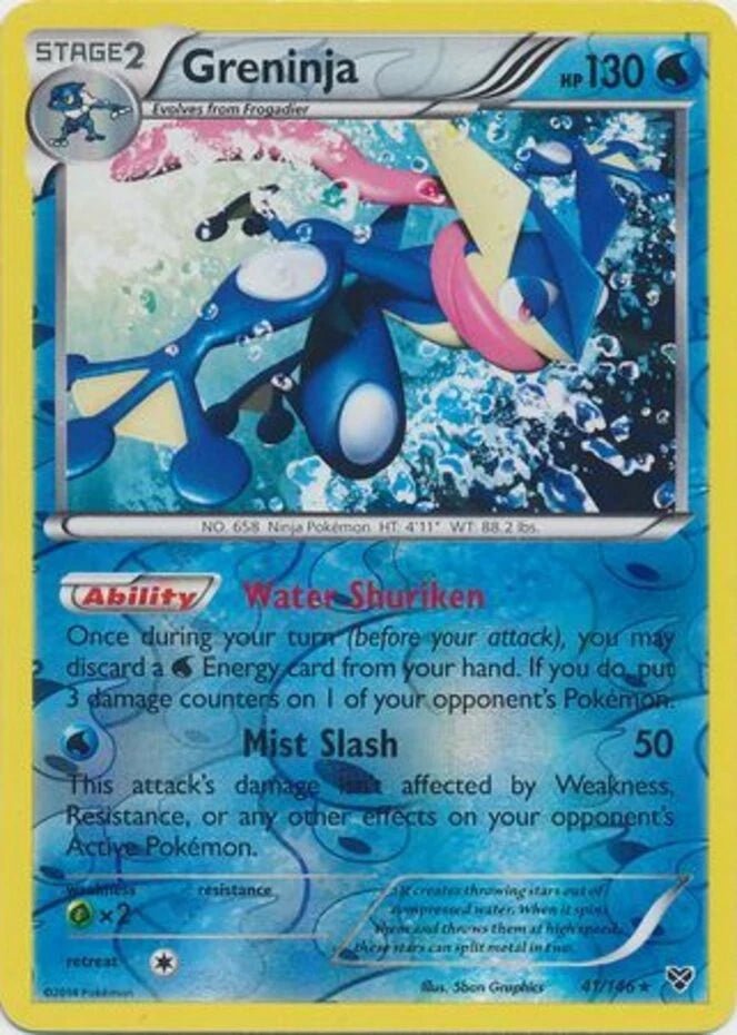 Greninja - 41/146 - Holo Rare - Reverse Holo Lightly Played Pokemon XY by The Greatest on MYNTED