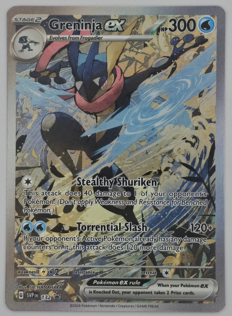 Greninja ex - 132 - SV: Scarlet & Violet Promo Cards (SVP) by Poké Dubai on MYNTED