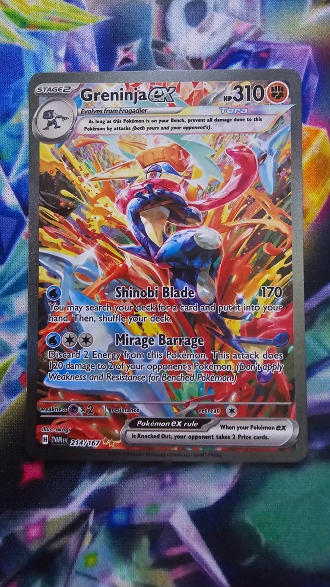 Greninja EX 214/167 - Twilight Masquerade - Special Illustration Rare by Light Collectibles on MYNTED