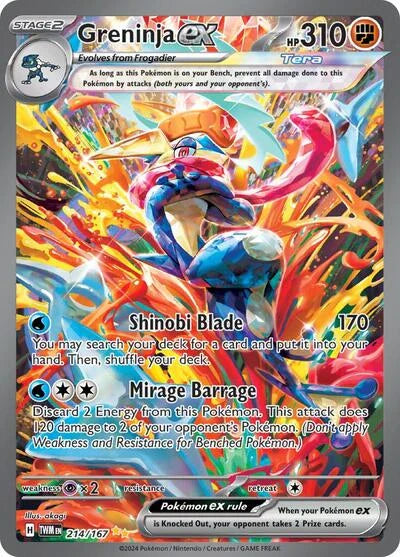 Greninja ex - Twilight Masquerade - SIR 214/167 - English by MechaKai Collectibles on MYNTED