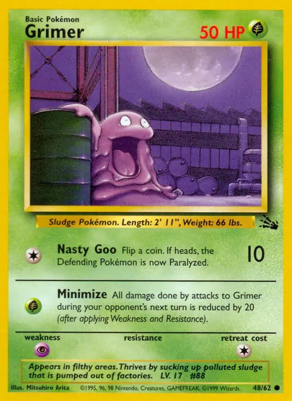 Grimer - 48/62 - Base Set (Unlimited) by The Archive Stop on MYNTED