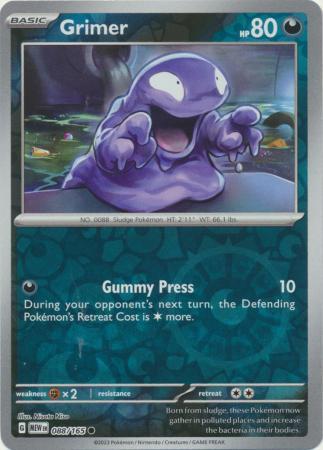 Grimer SV: 151 Common • 088/165 Reverse Holofoil by Shark Pop Culture on MYNTED