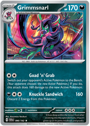 Grimmsnarl 096/142 Reverse Holo | Scarlet & Violet – Stellar Crown by Worth the XP on MYNTED